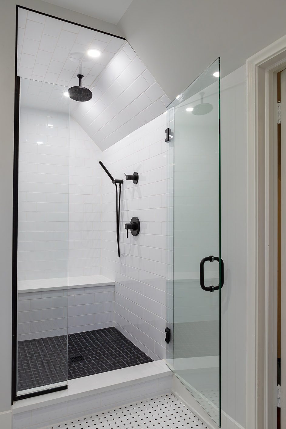 The Barrington Hills Attic Suite — Attic Shower