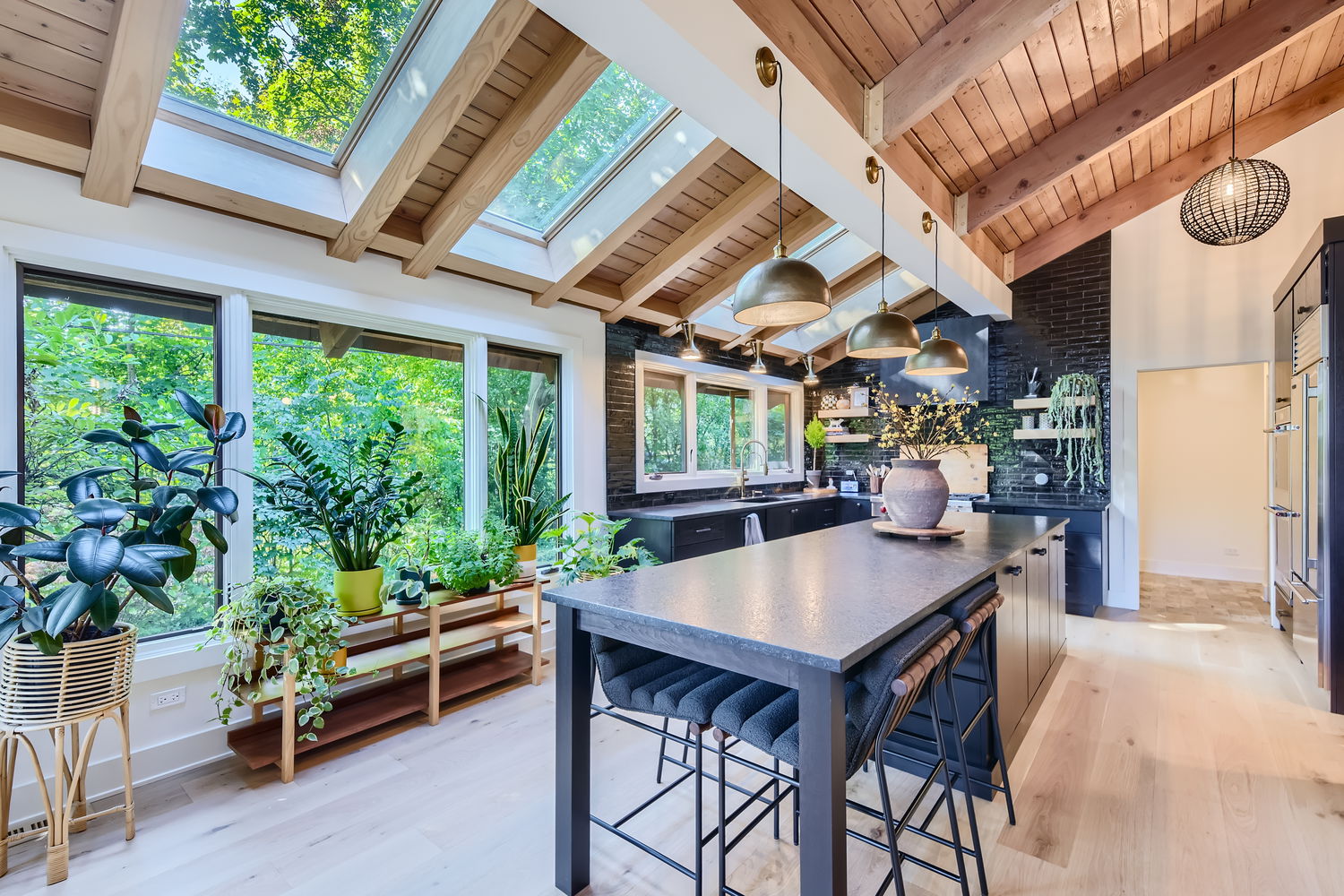 The same kitchen — after