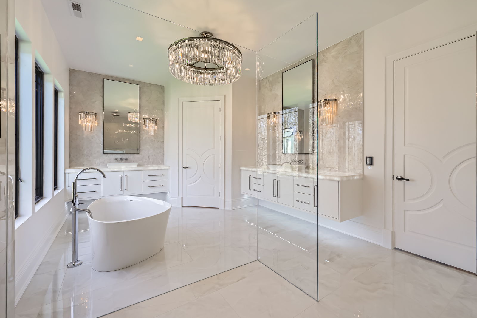The Barrington Hills Attic Suite — Attic Shower