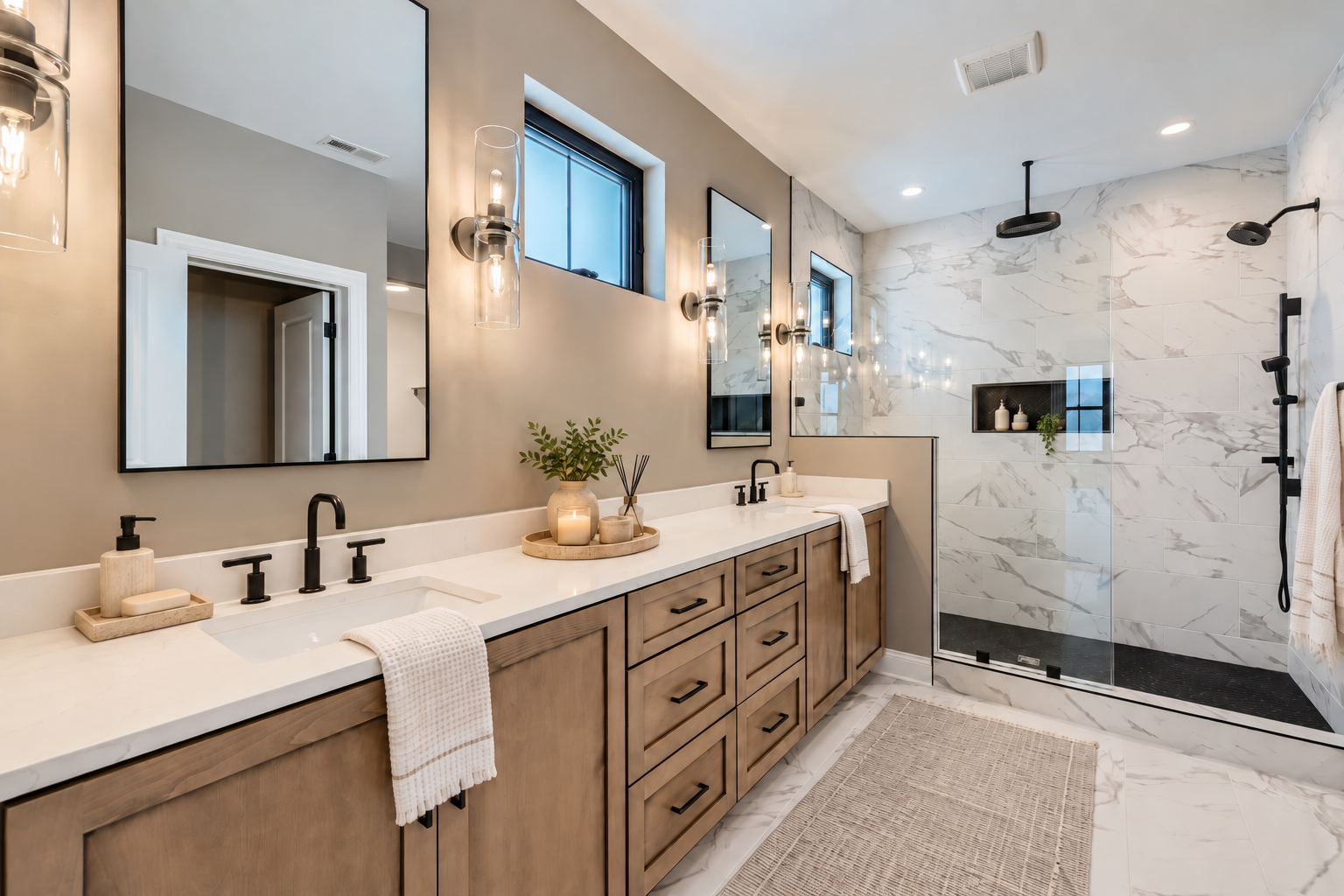 The 1885 Evanston Lower Level — Primary Bathroom