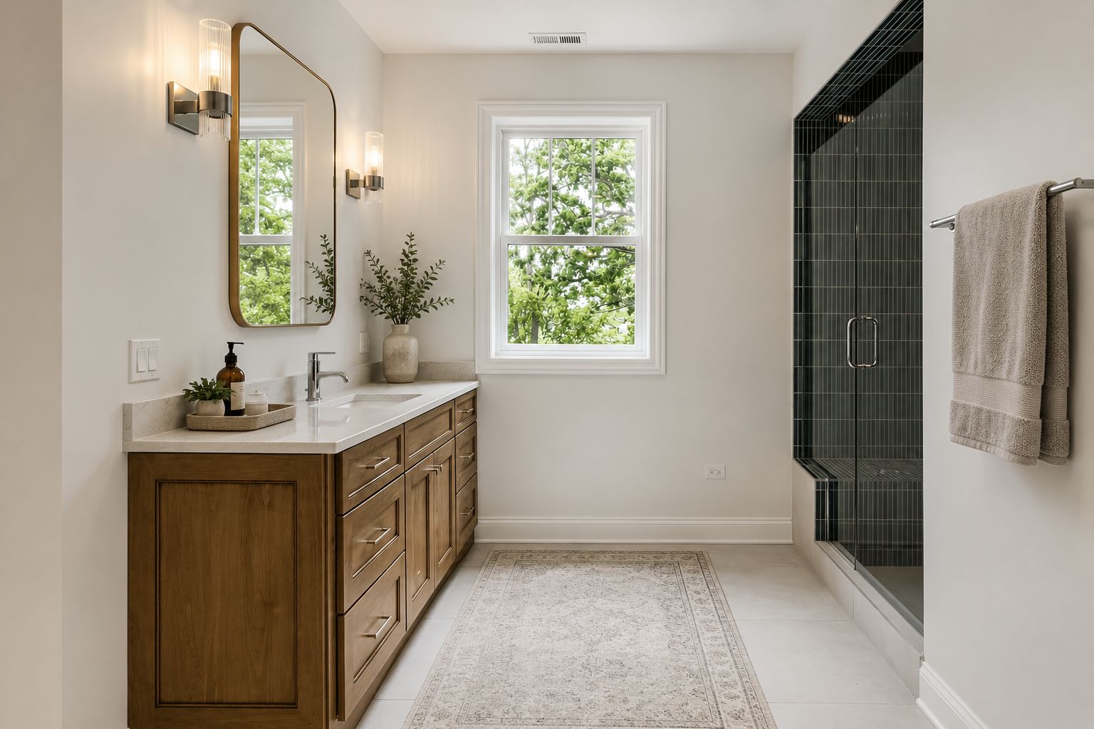 The 1885 Evanston Lower Level — Primary Bathroom